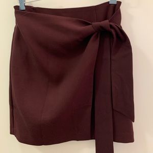 Loft wrap skirt burgundy/wine color